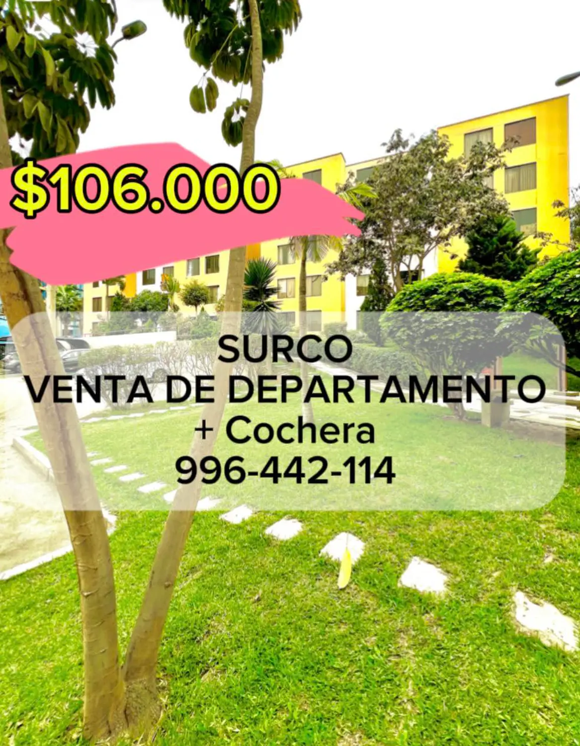 Departamento de 3 habitaciones, Lima · Venta Departamento  en Surco