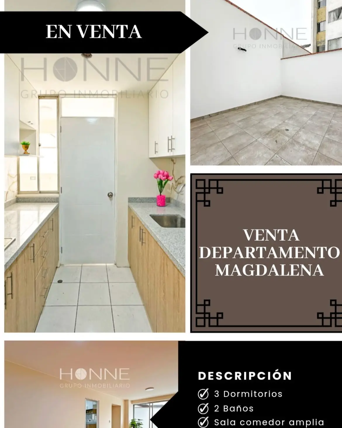 Departamento de 3 habitaciones, Lima · Venta Departamento  en Magdalena Del Mar