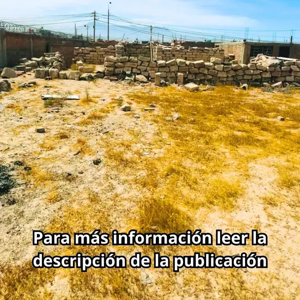 Terreno de 2 habitaciones, Arequipa · Venta Terreno  en Cerro Colorado