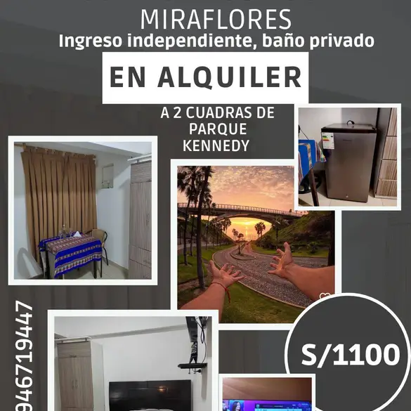 Cuarto de , Lima · Alquiler Cuarto  en Miraflores